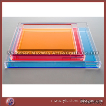 Beautiful Elegant Square Acrylic Tray